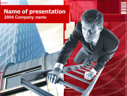 Karriere rennen PowerPoint Vorlage, 00296, Business Konzepte — PoweredTemplate.com