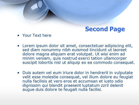 Plantilla de PowerPoint - Esfera azul abstracta, Diapositiva 2, 00325, Abstracto / Texturas — PoweredTemplate.com