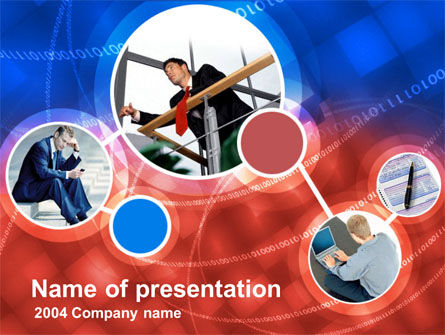长途商务谈判PowerPoint模板, 免费 PowerPoint模板, 00331, 电信 — PoweredTemplate.com