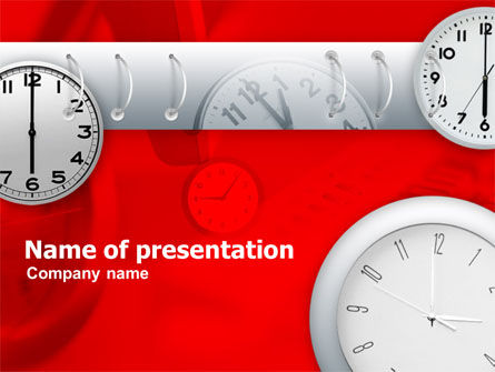 Modello PowerPoint - Gestione del tempo, Gratis Modello PowerPoint, 00373, Concetti del Lavoro — PoweredTemplate.com