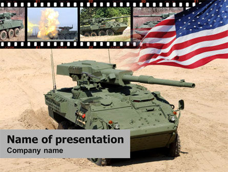 IAV Stryker PowerPoint Template, Free PowerPoint Template, 00374, Military — PoweredTemplate.com