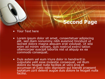 Wired Computer Mouse PowerPoint Template, Slide 2, 00376, Telecommunication — PoweredTemplate.com