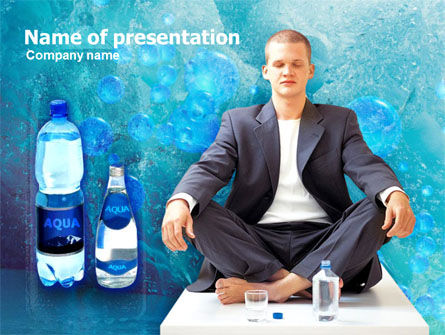 Pure Mineral Water PowerPoint Template, Free PowerPoint Template, 00379, Food & Beverage — PoweredTemplate.com