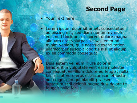 Pure Mineral Water PowerPoint Template, Slide 2, 00379, Food & Beverage — PoweredTemplate.com