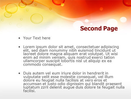 Orange PowerPoint Template, Slide 2, 00382, Food & Beverage — PoweredTemplate.com