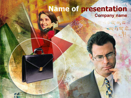 Modelo do PowerPoint - falando em negócios, Grátis Modelo do PowerPoint, 00389, Negócios — PoweredTemplate.com