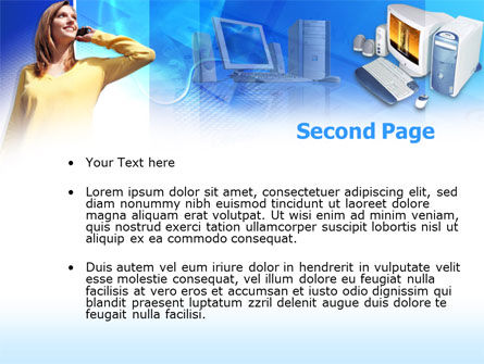 Modello PowerPoint Gratis - Telefonia ip, Slide 2, 00392, Tecnologia e Scienza — PoweredTemplate.com