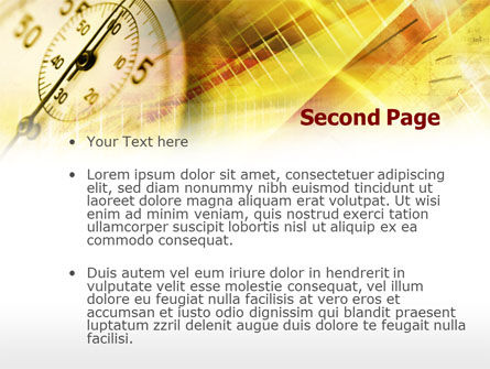 Stop Watch PowerPoint Template, Slide 2, 00399, Business Concepts — PoweredTemplate.com