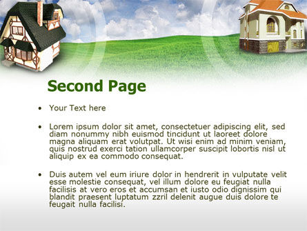 Country Cottages PowerPoint Template, Slide 2, 00407, Business — PoweredTemplate.com