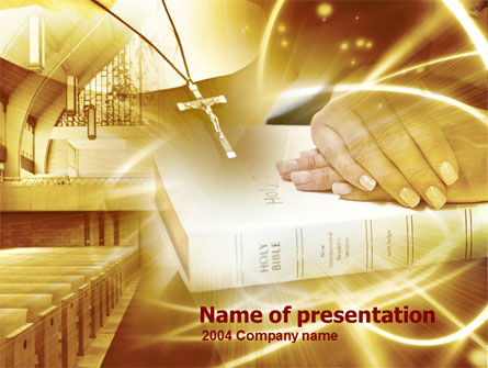 Christianity Triumph PowerPoint Template, 00427, Religious/Spiritual — PoweredTemplate.com