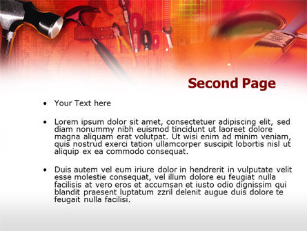 Tools and Instruments PowerPoint Template, Slide 2, 00429, Utilities/Industrial — PoweredTemplate.com