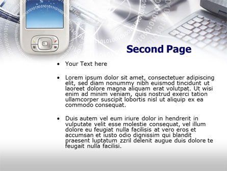 Mobile Computers PowerPoint Template, Slide 2, 00438, Technology and Science — PoweredTemplate.com