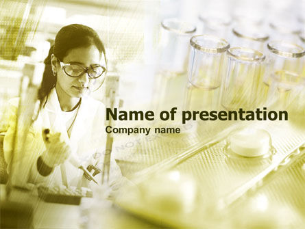 Laboratory Test PowerPoint Template, Free PowerPoint Template, 00440, Technology and Science — PoweredTemplate.com