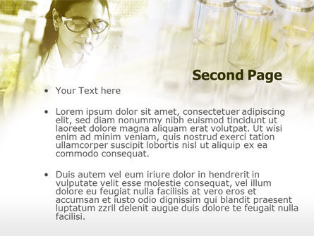 Laboratory Test PowerPoint Template, Slide 2, 00440, Technology and Science — PoweredTemplate.com