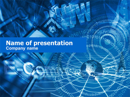 Communication Via E-mail PowerPoint Template, Free PowerPoint Template, 00455, Telecommunication — PoweredTemplate.com
