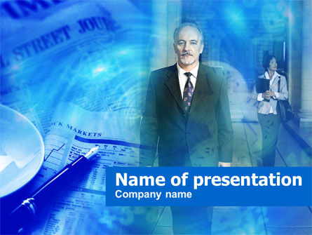 金融家PowerPoint模板, 免费 PowerPoint模板, 00463, 商业 — PoweredTemplate.com