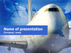 Large Aircraft PowerPoint Template, 00468, Cars and Transportation — PoweredTemplate.com