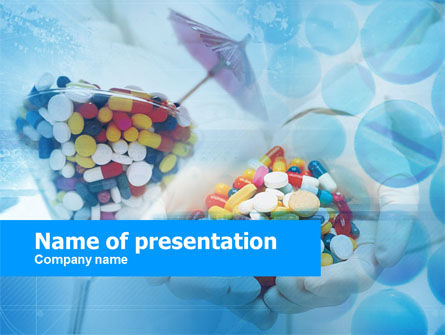 Pill Cocktail PowerPoint Template, Free PowerPoint Template, 00480, Medical — PoweredTemplate.com