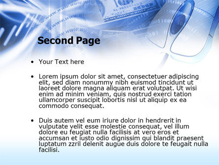 E-Commerce In Blue Colors PowerPoint Template, Slide 2, 00491, Business Concepts — PoweredTemplate.com