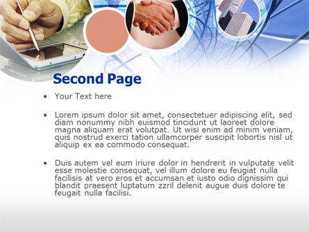 Plantilla de PowerPoint - contactos comerciales modernos, Diapositiva 2, 00502, Telecomunicación — PoweredTemplate.com