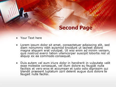 Accounting Computer PowerPoint Template, Slide 2, 00520, Technology and Science — PoweredTemplate.com