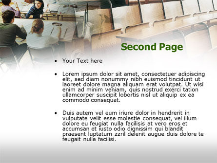 Studenten PowerPoint Template, Dia 2, 00526, Education & Training — PoweredTemplate.com