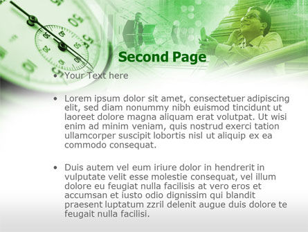 Modèle PowerPoint de recherche sur le temps d'affaires, Diapositive 2, 00538, Concepts commerciaux — PoweredTemplate.com