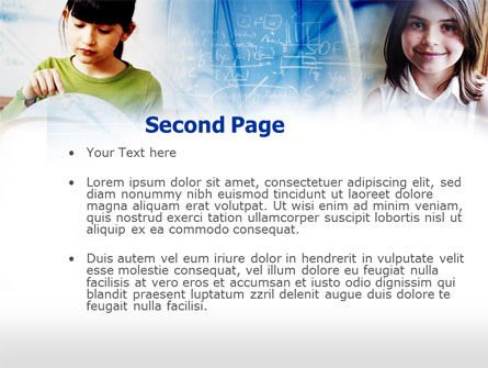 Modello PowerPoint - Alunni della scuola primaria, Slide 2, 00559, Education & Training — PoweredTemplate.com