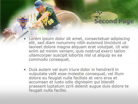 Modèle PowerPoint de règles de baseball, Diapositive 2, 00571, Sport — PoweredTemplate.com