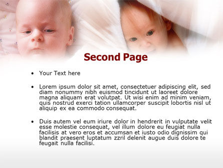 Modèle PowerPoint de bébé, Diapositive 2, 00581, Education & Training — PoweredTemplate.com