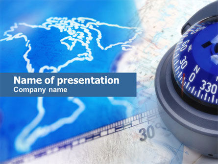 Kompas PowerPoint Template, Gratis PowerPoint-sjabloon, 00623, Education & Training — PoweredTemplate.com
