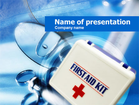First Aid Kit PowerPoint Template, Free PowerPoint Template, 00640, Medical — PoweredTemplate.com