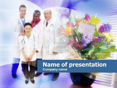 Modèle PowerPoint de les soins du patient, Gratuit Modele PowerPoint, 00642, Médical — PoweredTemplate.com