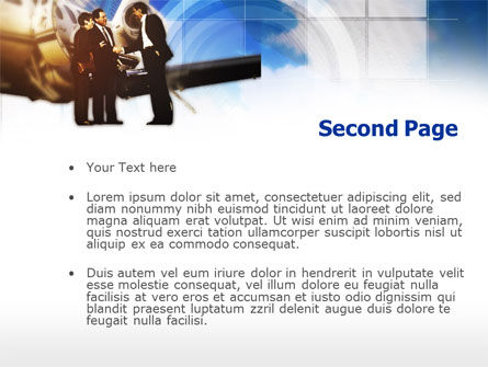 Templat PowerPoint Pesawat Pribadi, Slide 2, 00644, Mobil dan Transportasi — PoweredTemplate.com