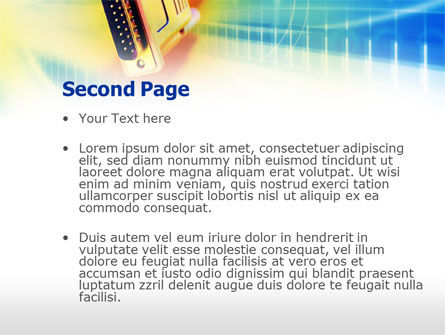 Connector Of Cable PowerPoint Template, Slide 2, 00691, Telecommunication — PoweredTemplate.com