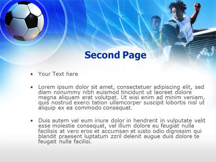 Modèle PowerPoint de coups de pied de football, Diapositive 2, 00705, Sport — PoweredTemplate.com