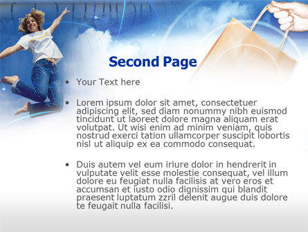 Modello PowerPoint - Felice shopping, Slide 2, 00717, Carriere/Industria — PoweredTemplate.com