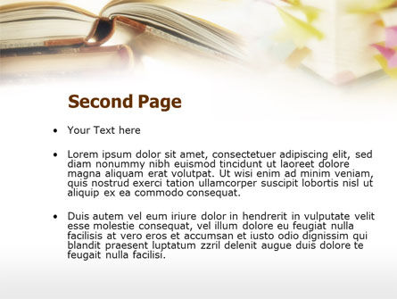Book Pages PowerPoint Template, Slide 2, 00727, Education & Training — PoweredTemplate.com