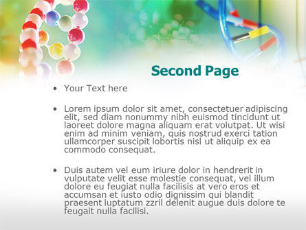DNA PowerPoint Template, Slide 2, 00759, Technology and Science — PoweredTemplate.com