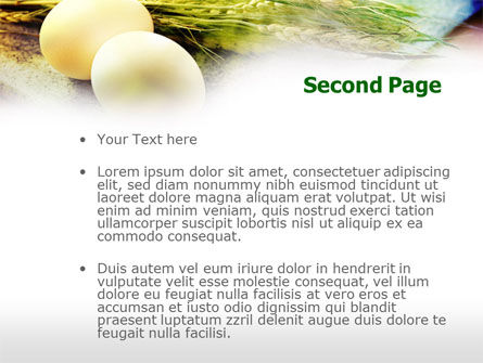 Eggs and Cereals PowerPoint Template, Slide 2, 00764, Food & Beverage — PoweredTemplate.com