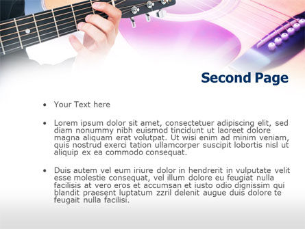 Plantilla de PowerPoint - clases de guitarra, Diapositiva 2, 00765, Art & Entertainment — PoweredTemplate.com
