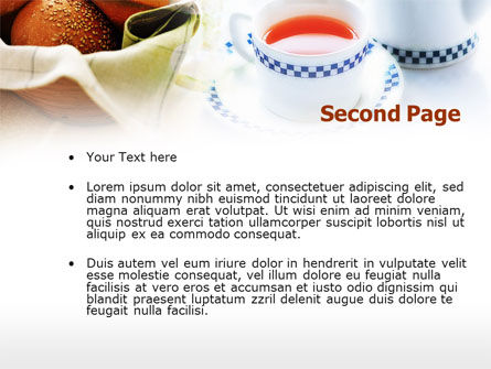 Morning Tea PowerPoint Template, Slide 2, 00771, Food & Beverage — PoweredTemplate.com