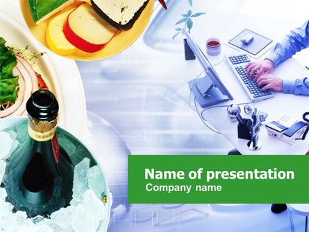 Event Planning PowerPoint Template, 00797, Food & Beverage — PoweredTemplate.com