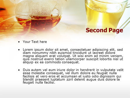 Tea Cup PowerPoint Template, Slide 2, 00801, Food & Beverage — PoweredTemplate.com