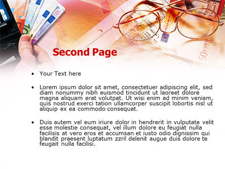 Modello PowerPoint - Pagamento in contanti, Slide 2, 00840, Finanza/Contabilità — PoweredTemplate.com