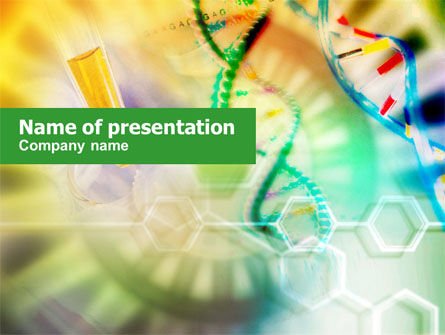 Genomic Studying PowerPoint Template, Free PowerPoint Template, 00847, Technology and Science — PoweredTemplate.com
