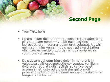 Modello PowerPoint - Cesto di frutta, Slide 2, 00866, Agricoltura — PoweredTemplate.com