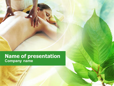 Entspannende massage PowerPoint Vorlage, Kostenlos PowerPoint-Vorlage, 00871, Gesundheit und Erholung — PoweredTemplate.com