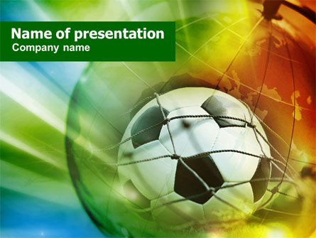 Plantilla de PowerPoint - copa del mundo de fútbol, Gratis Plantilla de PowerPoint, 00875, Deportes — PoweredTemplate.com