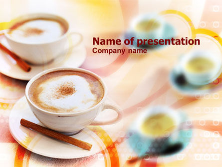 Cappuccino PowerPoint Template, 00878, Food & Beverage — PoweredTemplate.com